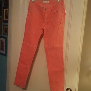 Peach colored cords